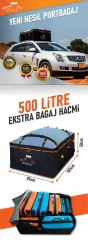 Araç Üstü Tavan Çantası Port bagaj 500 Litre